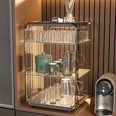 防塵カップホルダーホルダーコップコップカップカップカップ棚コーヒーカップマグカップにコップを入れて収納します。