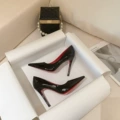 Black with red background and red lining 6cm