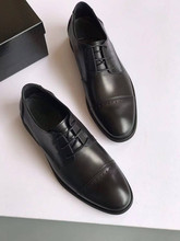 秋季商務正裝系帶時尚男士皮鞋冬季尖頭橡膠低幫黑色成年透氣男鞋