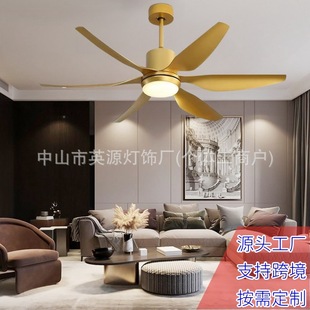 Cross-Border Southeast Asia Abs 54inch 66inch Living Room Dining Room Industrial Fan Lamp Ceiling Fan Lamp Factory Spot Frequency Conversion