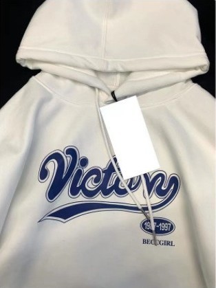 H3618# (250g David Coat) Hooded Sweatshirt for Autumn/Winter, Fleece Lined, Thick, Loose Fit, Letter Print Up