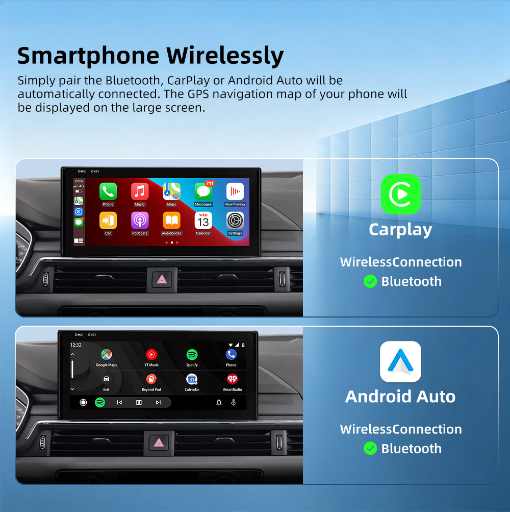 Suitable for Audi A4 A5 S5 B9 Android all-in-one car DVD navigation wireless Carplay central control large screen
