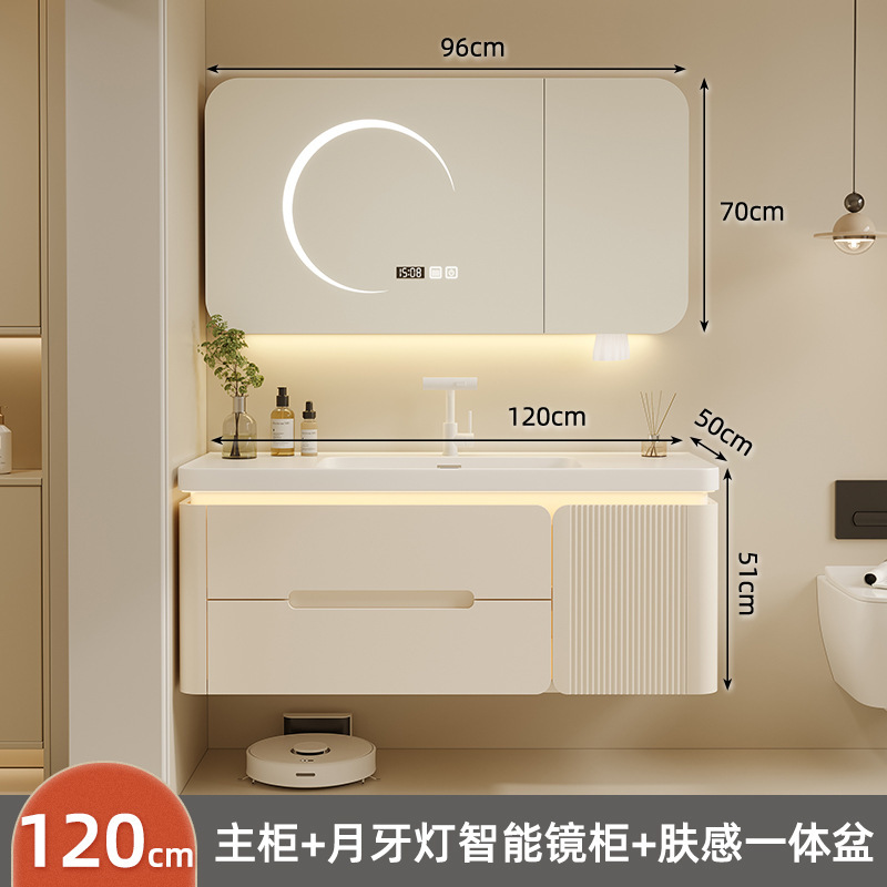 Baños personalizados de roble gabinete de baño gabinete de baño nuevo cerámica en una bañera lavabo facial