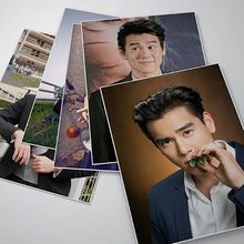 彭于晏海报周边贴纸照片壁纸男明星写真型男应援卡片定制