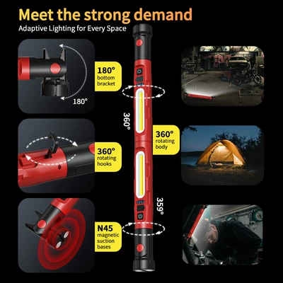 multi-functional magnetic work light, COB: İşçi projektorları
