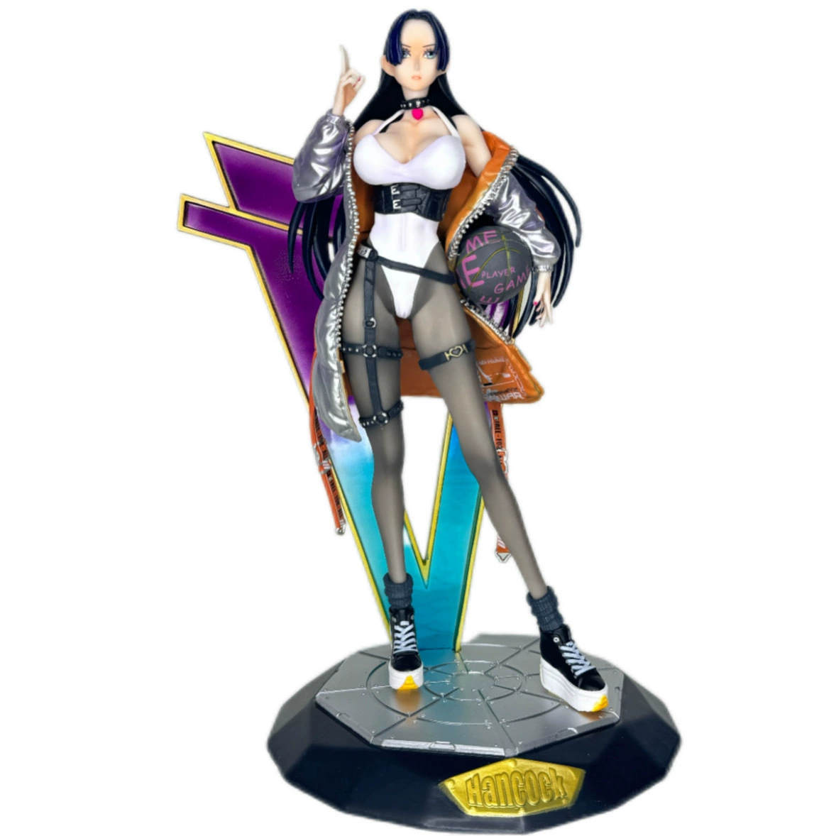 One Piece GK Tide Series Кожура Баскетбол Нэцкэ Змея Девушка Император Ханскук Модель Руки Статуя Маятник