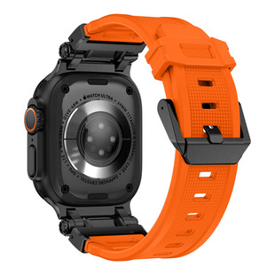 ultra sports mechanical wind stainless steel interface soft TPU apple watch with iwatch1256789se metal u