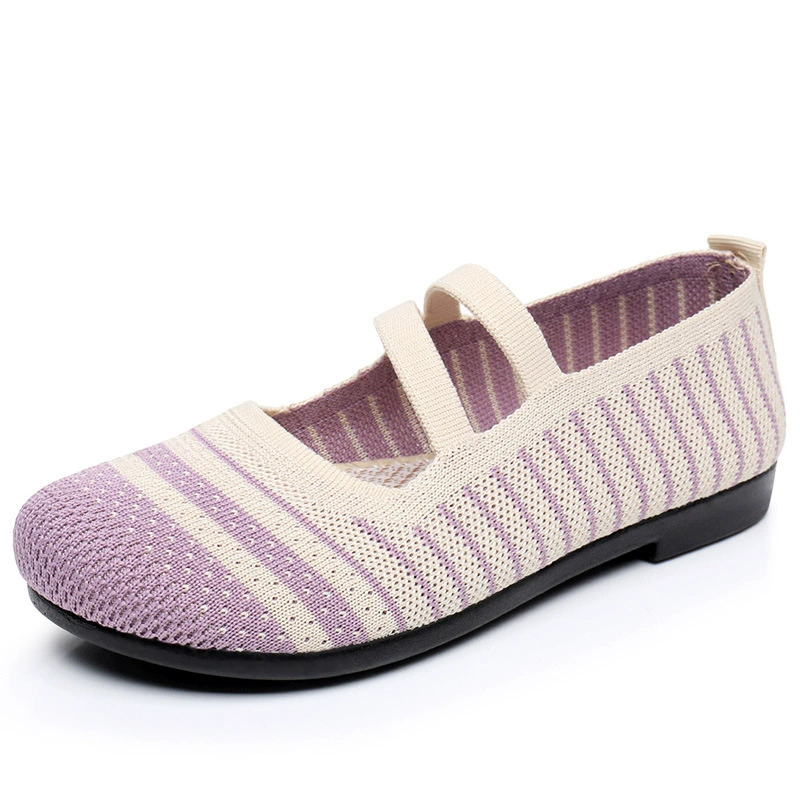 Summer slip-ons, breathable shoes for mother, non-slip casual footwear, for middle age