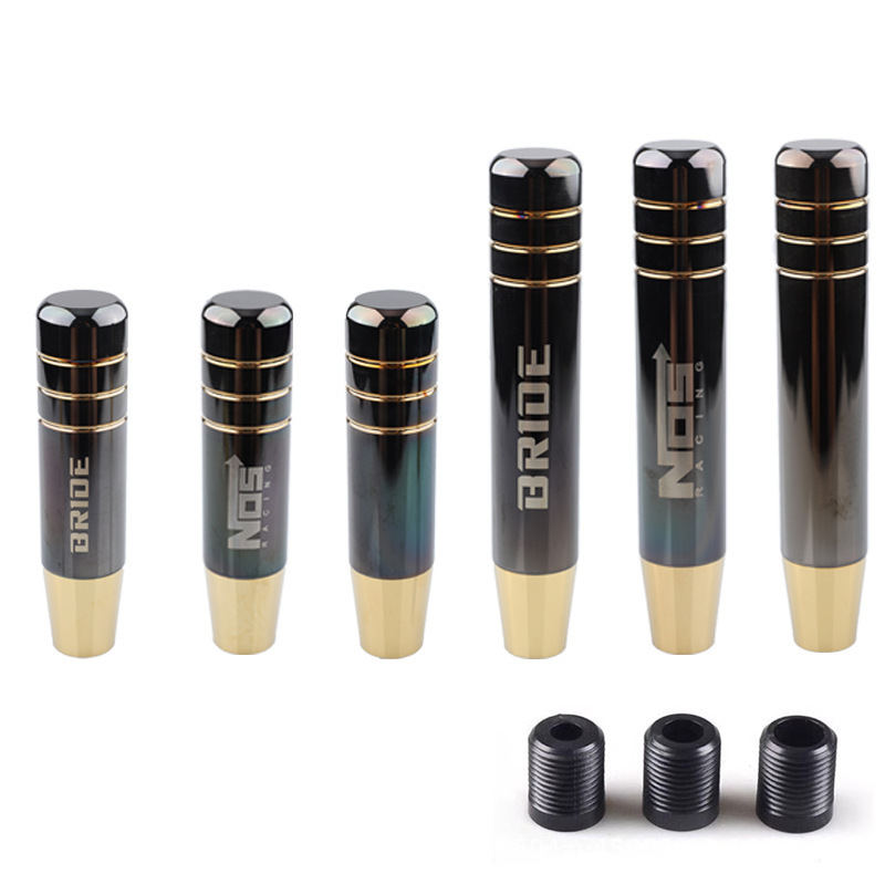 Universal Modified NOS Bride Black Gold Shift Knob