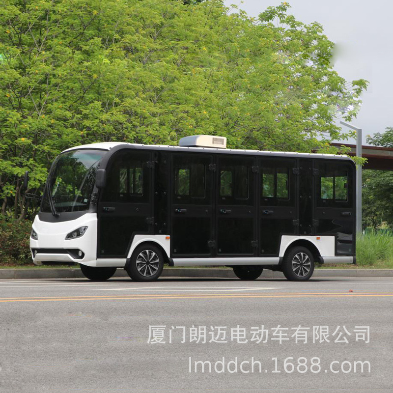Fuzhou closed 14 seat sightseeing electric car with air conditioning VIP reception ride comfortable battery sightseeing car Fuzhou closed 14 seat sightseeing electric car with air conditioning VIP reception ride comfortable battery sightseeing car