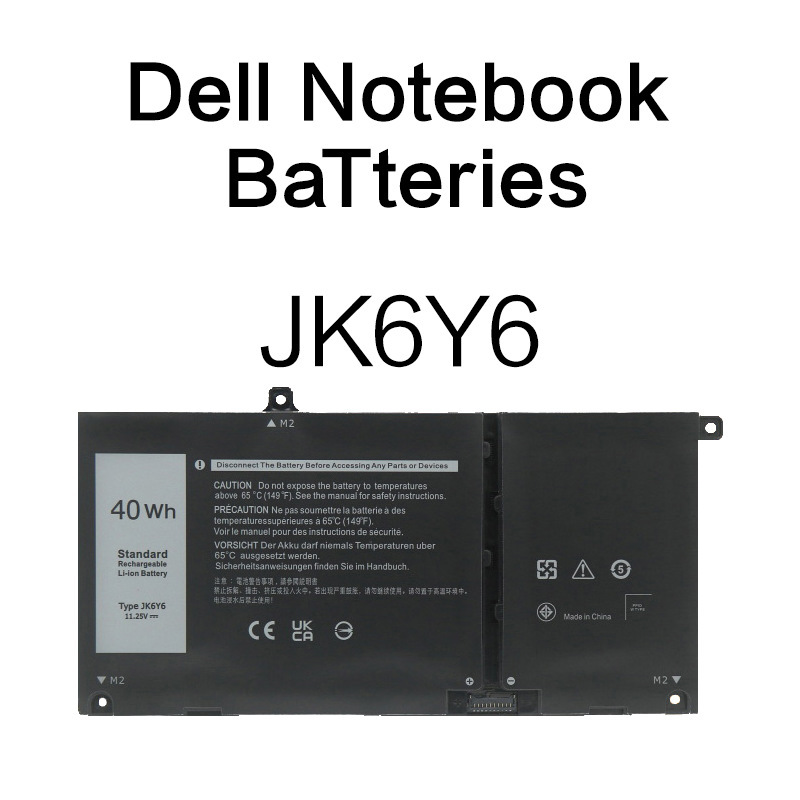 Jk6Y6 Is Compatible with Dell Laptop Batteries 3300Mah for Inspiron/Latitude and P Series Models
