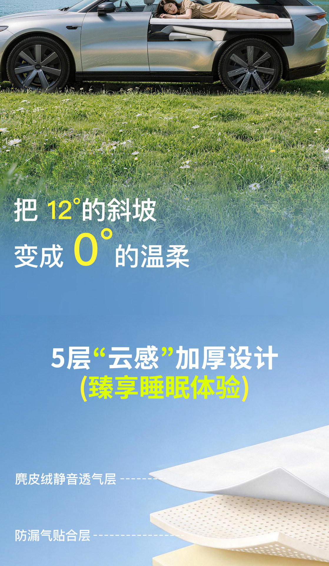 Suitable for icar v27, a special car-leveling sleeping pad, trunk mattress, inflatable bed, designed for sleeping in cars
