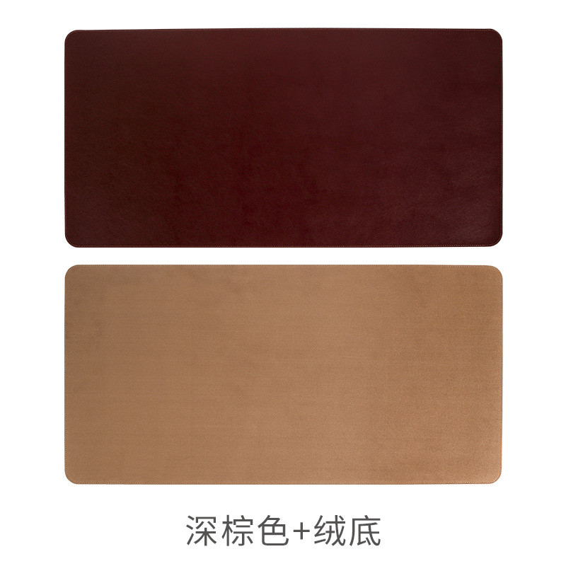 Alfombrilla de ratón de cuero de gran tamaño antideslizante teclado de computadora almohadilla de escritorio de oficina almohadilla de escritura mesa de café almohadilla de escritorio patrón de impresión LOGO