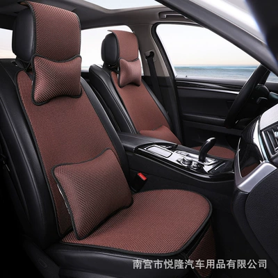 Multi-function pad, the Manufacturer, 3D Stereo Knitted Ice - coffee-brown-premium-driver-passenger-seats