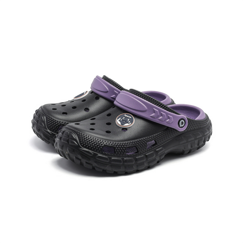 2025 nuevo estilo de suela gruesa moda juvenil transpirable playa con agujeros zapatos casuales de eva para hombre comercio exterior al por mayor transfronterizo