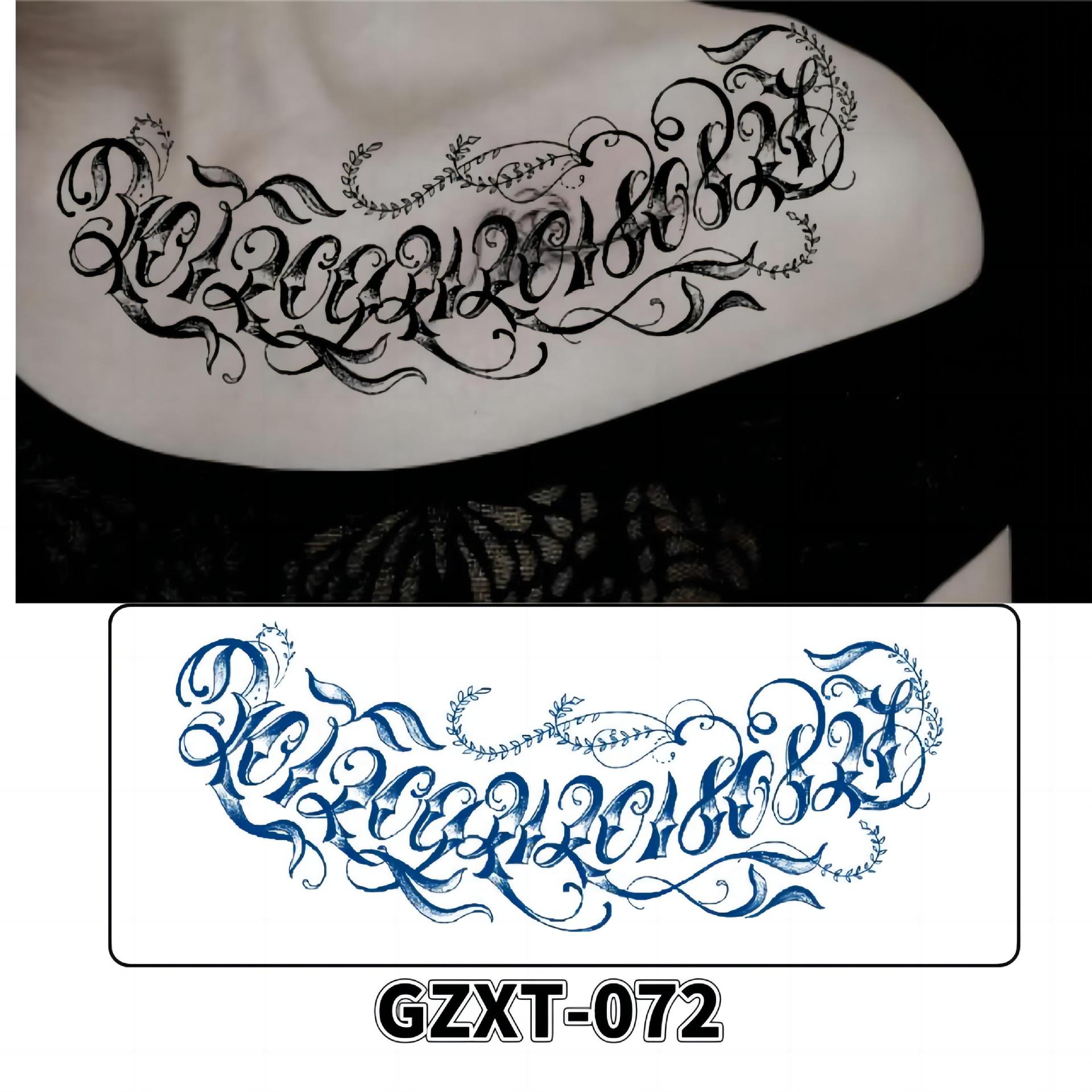 Pegatinas de tatuaje de jugo de pecho de flores pegatinas de tatuaje de hierbas de brazo grande de flores sudor impermeable media hoja alas de flores pegatinas de tatuaje al por mayor