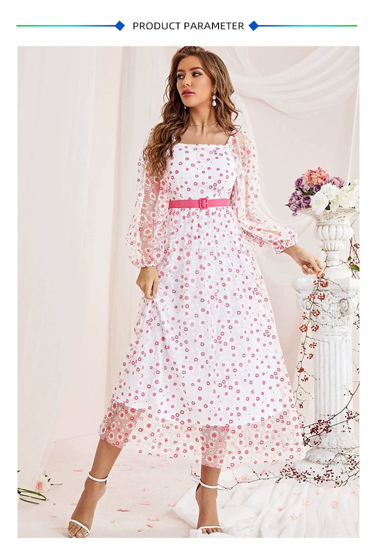 Abito con spalline foderato in rete con scollo a U_voghion.com