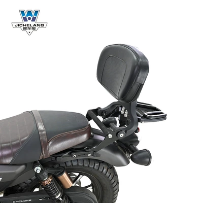 curved bow backrest comfortable backrest, Motorcycle tail - dragon-ra2-multifunctional-backrest-black-backrest-angle-can-be-fine-tuned