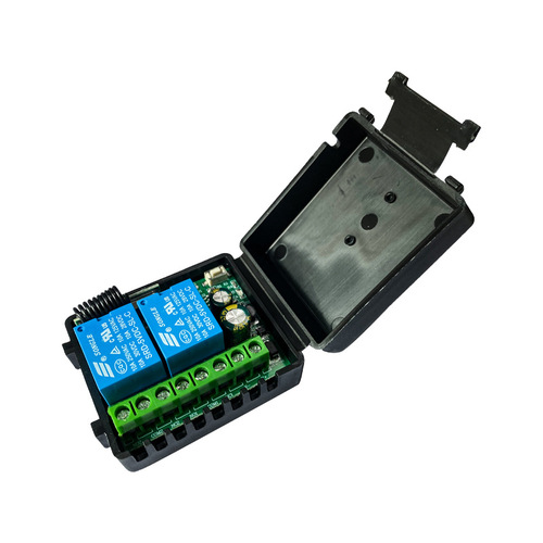 Wide Voltage 2-Channel DC 6V-30V Motor Forward and Reverse Roller Door Car Door Wireless Remote Switch Access Control 433