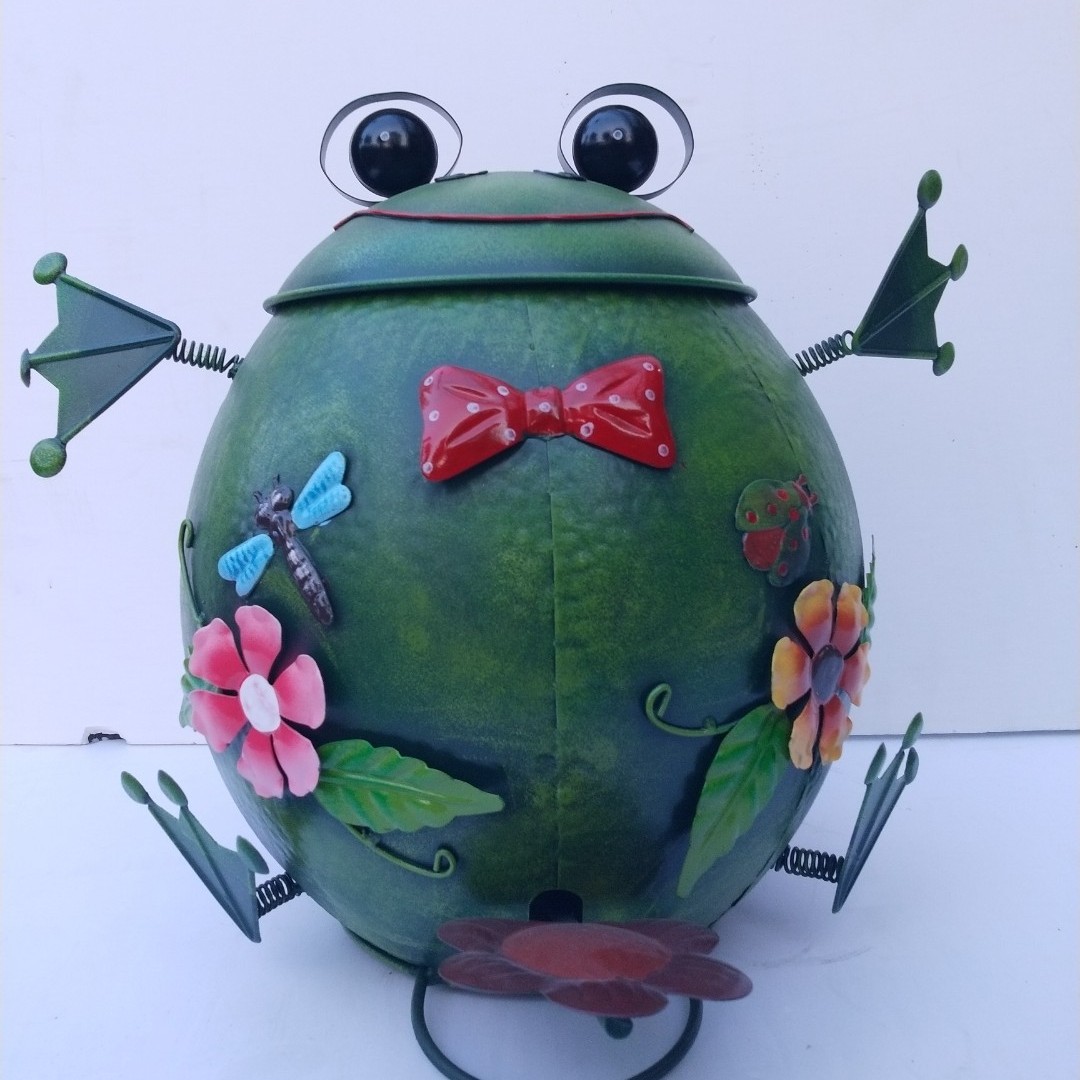 활 개구리 쓰레기통