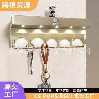 定制 led橱柜感应灯玄关入户置物架小夜灯干电池款家居过道壁灯