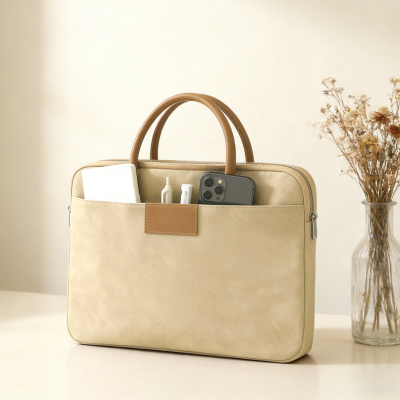 High-End Laptop Bag, Portable Briefcase for Men and Women, Suitable for Apple 13.3-Inch 14 Huawei