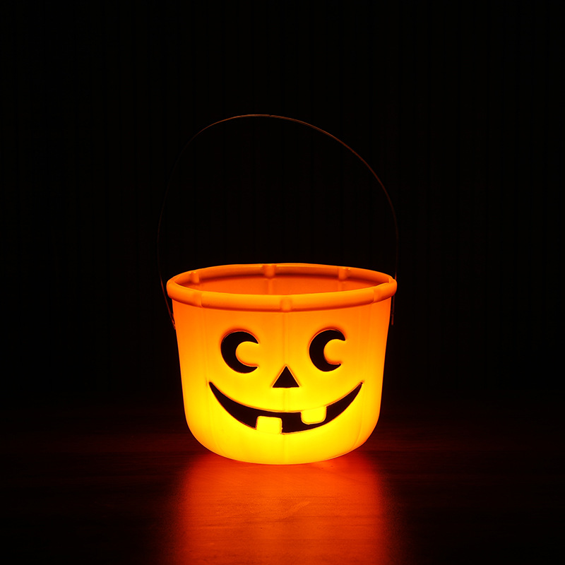 Cubo Decorativo de Calabaza de Halloween de Plástico para Bares y Fiestas image 8