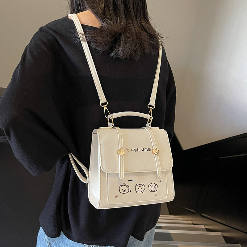 Women's Printed Handbag Versatile Casual Shoulder Bag Backpack_voghion.com
