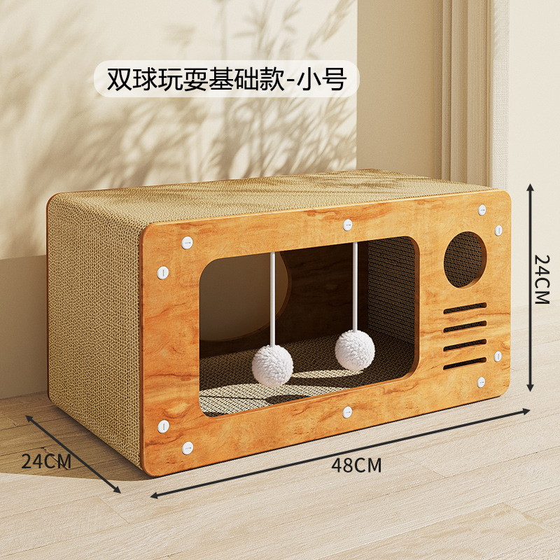 Tablero de agarre para gatos, resistente al desgaste, resistente al agarre, tablero de garras para gatos, nido para gatos, sofá de casa para gatos universal de cuatro estaciones