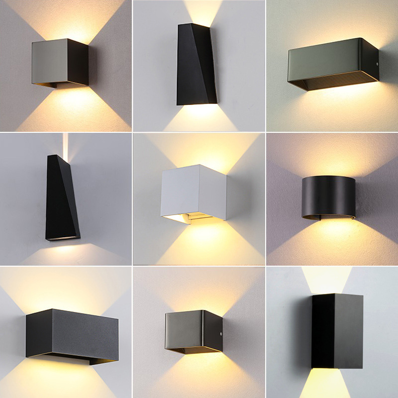 Modern minimalist outdoor waterproof led wall lamp hotel creative aisle staircase corridor living room bedroom bedside wall lamp