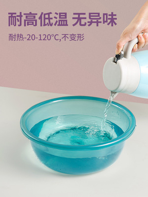 加厚耐摔塑料脸盆家用大号洗菜洗脸盆耐用洗衣洗脚厨房宿舍小盆子
