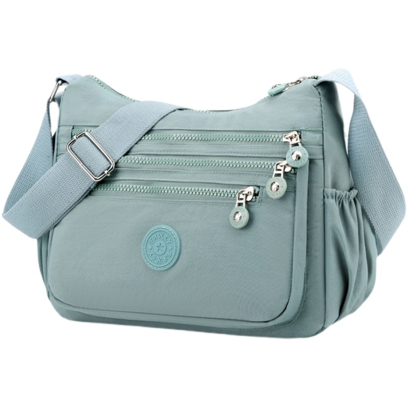 Bolso de hombro de múltiples capas bolsa de mensajero bolsa de tela ligera Mochila de tela Oxford bolsa de lona de mujer de gran capacidad bolso de la madre cartera