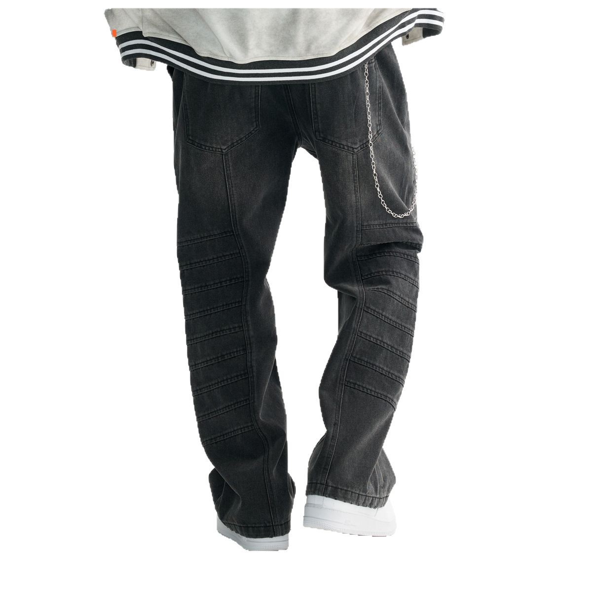 ETAI Hombre| Alta calidad pesada de algodón jeans retro marca de moda hombre empalme hacer pantalones casuales de hombre viejo