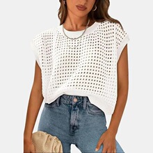 T 97902 Summer Hollow Knit Top Ůʿᘿ����� �羳�������R