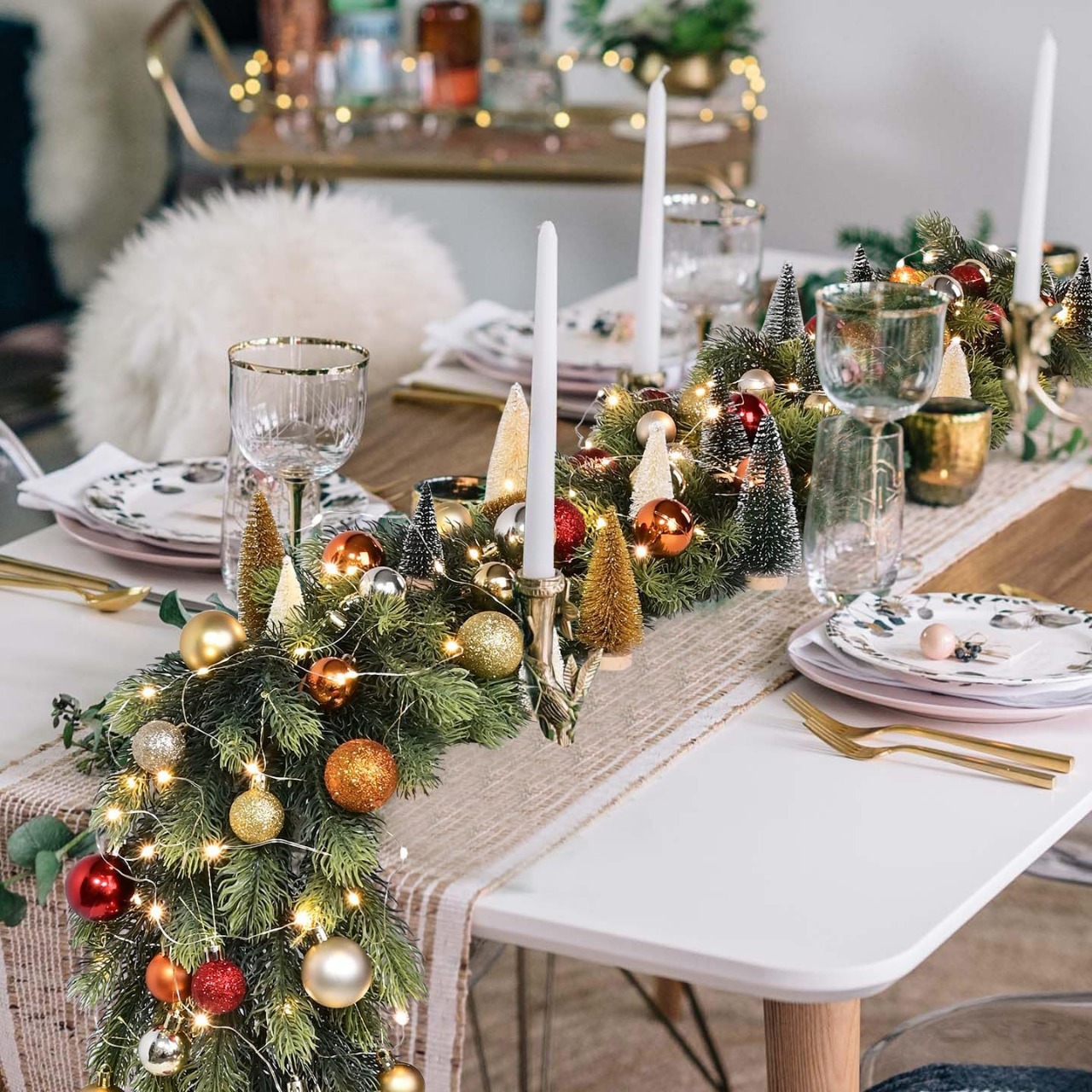 1.8m 2색 장식 모델 + 조명