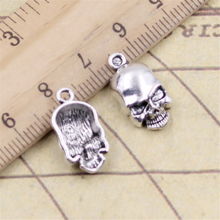 Ancient Silver Skull DIY Jewelry Accessories Pendant Charm Necklace Bracelet Pendant