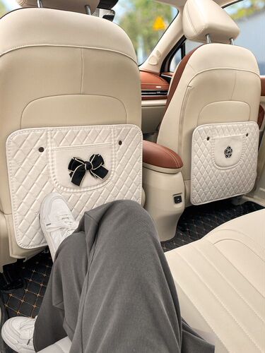 Backrest Anti-Kick Mat for Car Seats - Universal Child Car Protection Pad - Dustproof and Abrasion-Resistant Back Support Accessory