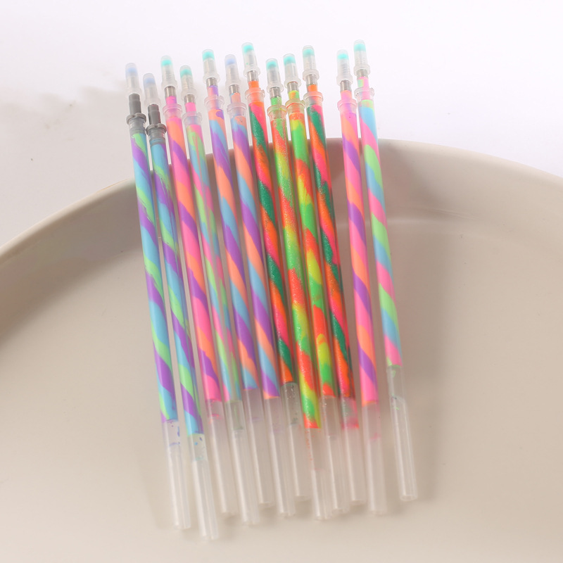 레인보우 펜-얇은 펜 리필 무작위 1 개