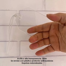 亚克力丙烯酸牌子挂饰尼龙塑料带标牌透明亚克力装饰挂牌支持印刷