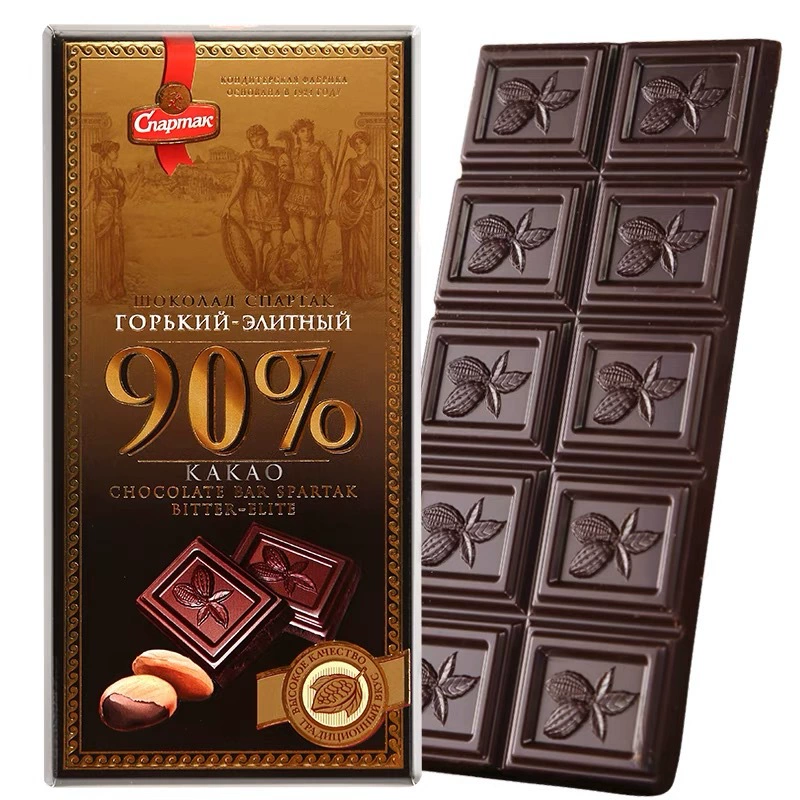 Россия импортировала продукты из чистого темного шоколада спартанская мягкая и горькая натуральная какао-выпечка фитнес-еда