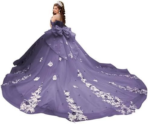 Vestido de noche francés de un solo hombro, nuevo banquete de cumpleaños transfronterizo, vestido de noche, lazo grande, cola larga