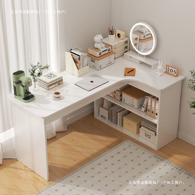 L-shaped corner desk for home use, study desk, bedroom vanity table, bookcase, integrated corner computer desk, office desk L-shaped corner desk for home use, study desk, bedroom vanity table, bookcase, integrated corner computer desk, office desk
