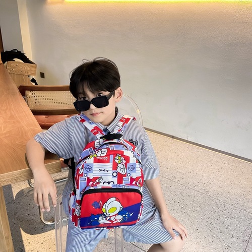 Korean version cartoon children's school bag cute kindergarten school bag trendy kids backpack boy primary school double shoulder bag