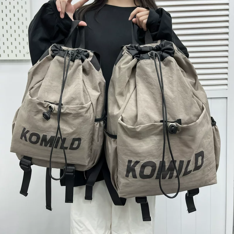 Спортивный рюкзак KOMILD сумка-шарф с завязками, унисекс студентский рюкзак, 26×38 см, лёгкий