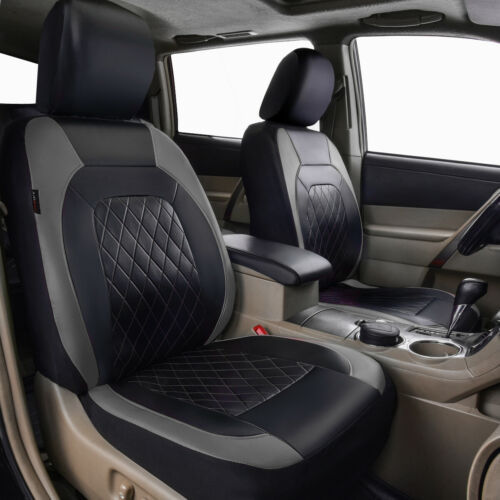Cross-Border Foreign Trade Car Seat Covers, Single-Line Diamond Quilted Embroidery, Curved Leather, Pu Leather, Artificial Leather, Export to Europe and America
