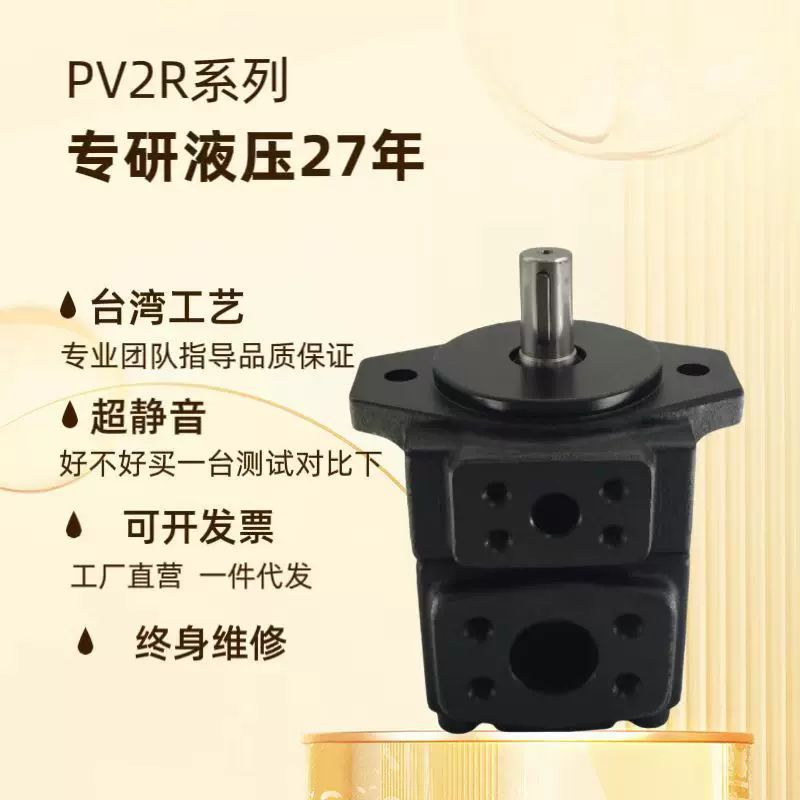 超高性价比高压定量叶片泵液压油泵p'v2r1超静音增压弯管机液压泵