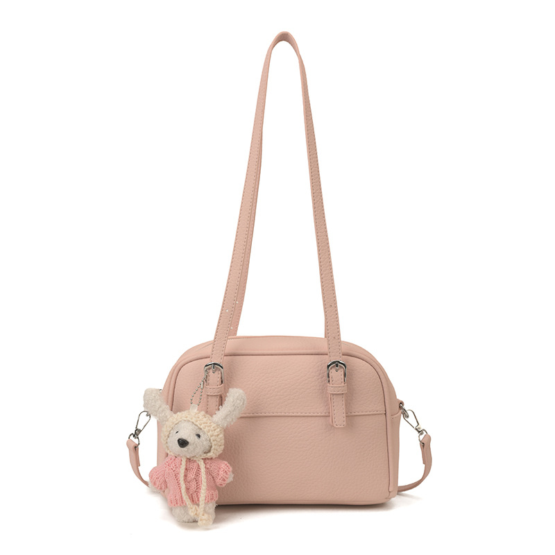 Diseño coreano de nicho litchi 2026 nuevo estilo de viaje diario ocio temperamento de mujer hombro único bolso de tramo inclinado