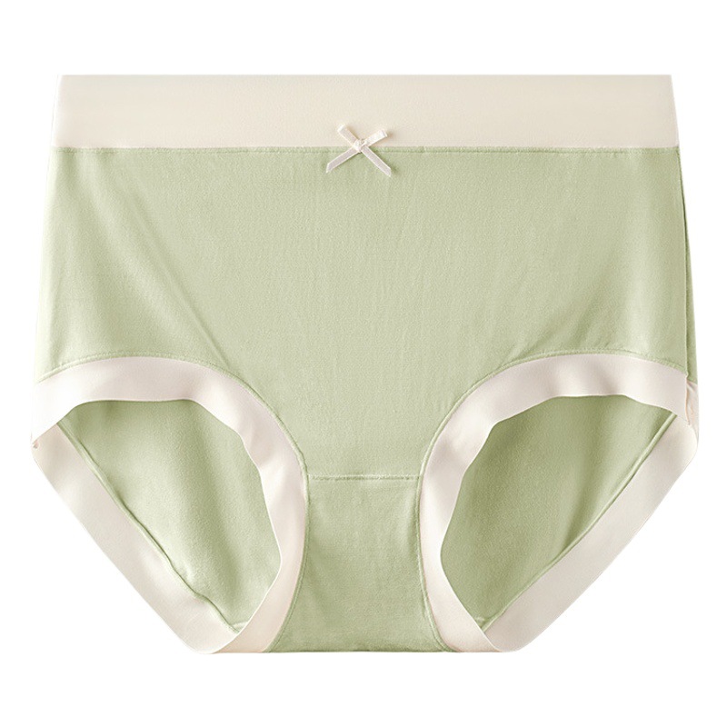 Ropa interior de mujer de cintura alta de talla grande cómoda piel agradable de seda de morera entrepierna antibacteriana cintura alta ropa interior elástica grande de mujer en stock