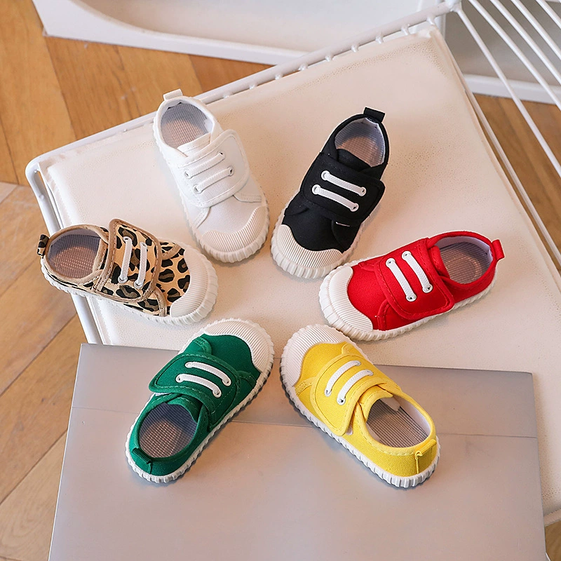 Детские белые тканевые туфли для дома, для мальчиков и девочек, обувь