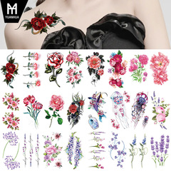 New small fresh tattoo stickers, flowers, butterflies, tigers, lions small pictures, Amazon set, any combination